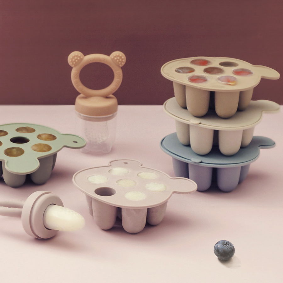 Baby Products Cream - 컬러 키즈 2개입 실리콘 아기 아이스크림