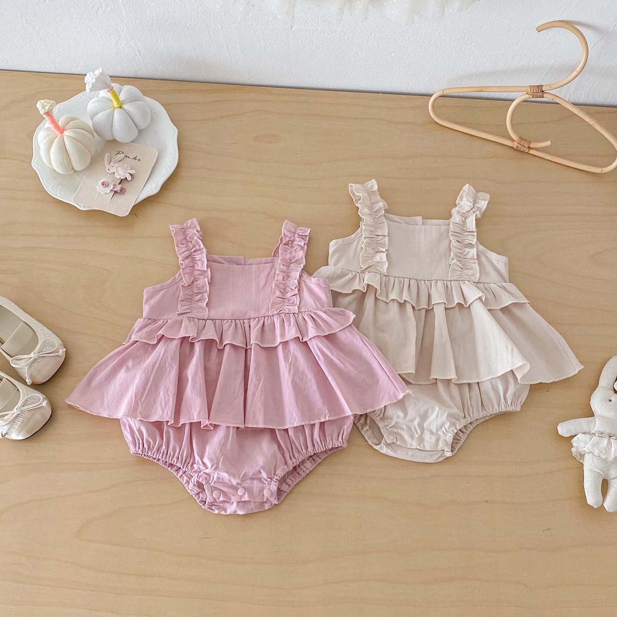 Baby Products Korean - 여아 여름 신상품 2026 캐미솔 점프수트