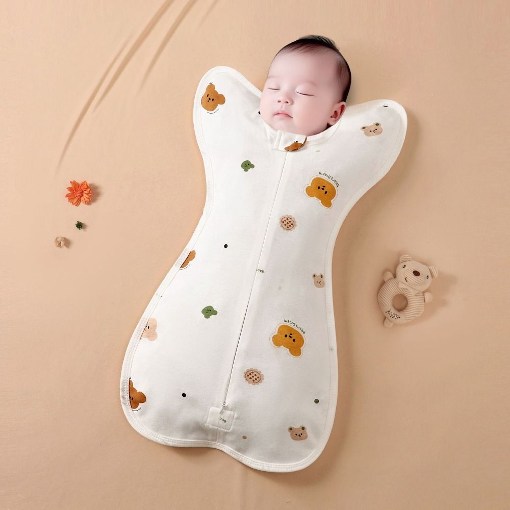 Baby Sleep Sack - 면 소재 아기 포대기 지퍼형 프린트