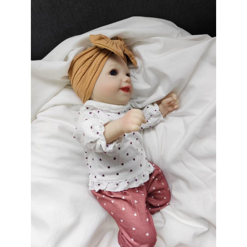 43CM 블루 아이즈 리본 베이비돌, 웃는 얼굴, 수작 - Baby Products Drawing 리뷰 및 가격