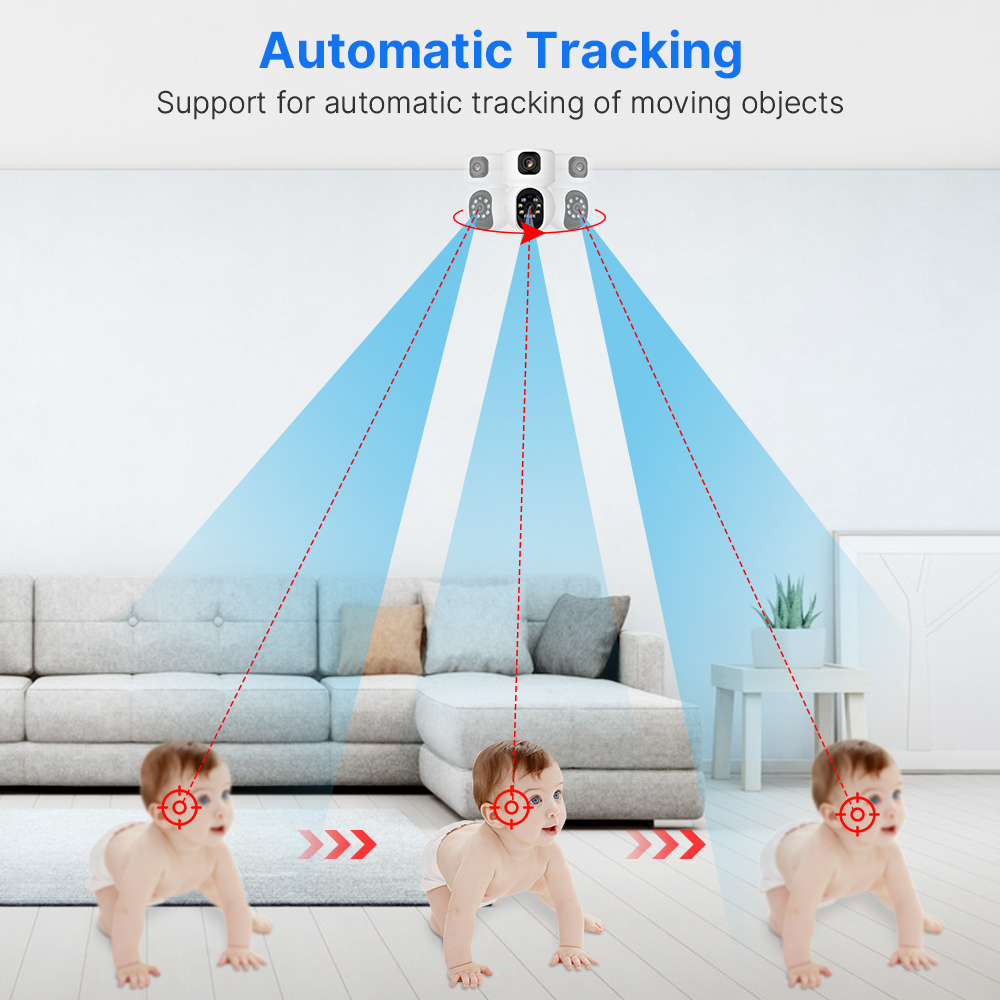 Hiseeu 2K 4MP PTZ IP 카메라 WIFI  - Baby Products Video 리뷰 및 가격