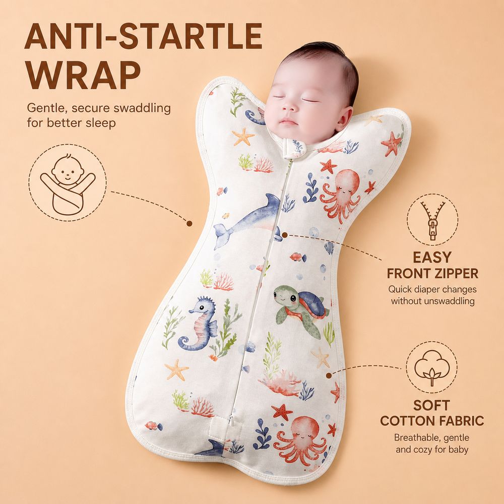 면 소재 아기 속싸개 담요, 놀람 방지 지퍼 잠금, 신 - Baby Sleep Sack 리뷰 및 가격