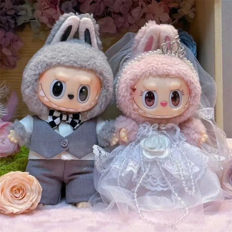 15 17cm 라부부 인형 웨딩 연인 드레스 의상 쉬폰 - Baby Products Set 리뷰 및 가격
