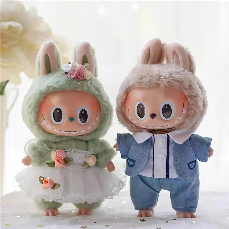 15 17cm 라부부 인형 웨딩 연인 드레스 의상 쉬폰 - Baby Products Set 리뷰 및 가격