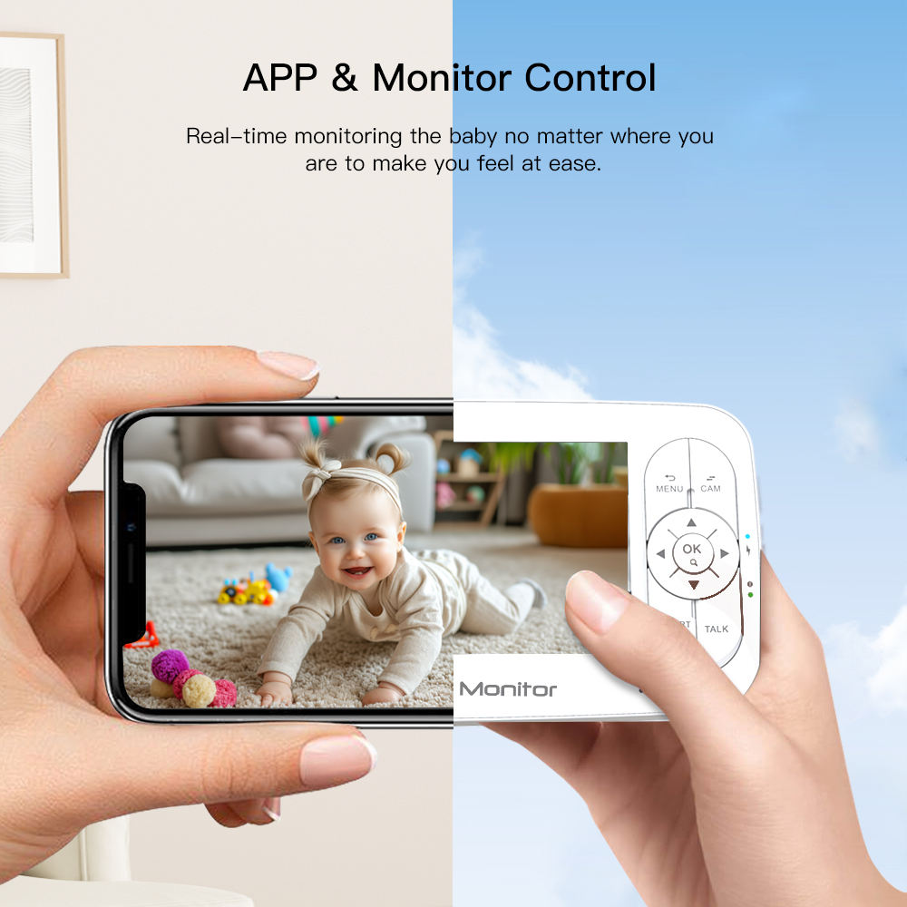 5인치 2MP 1080P 앱 원격 제어 WIFI 베이비 - Baby Products Video 리뷰 및 가격