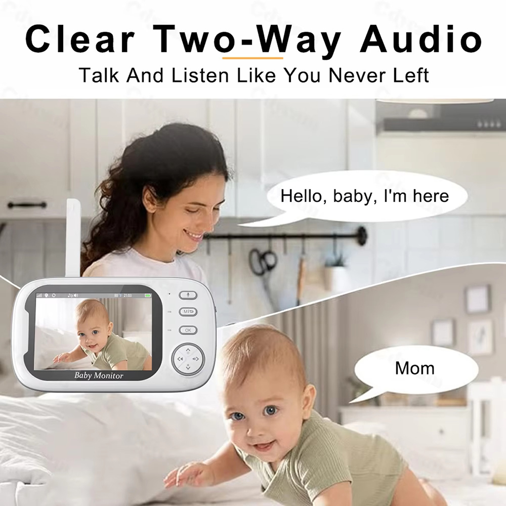3.5인치 카메라와 오디오 기능이 있는 베이비 모니터, - Baby Products Video 리뷰 및 가격